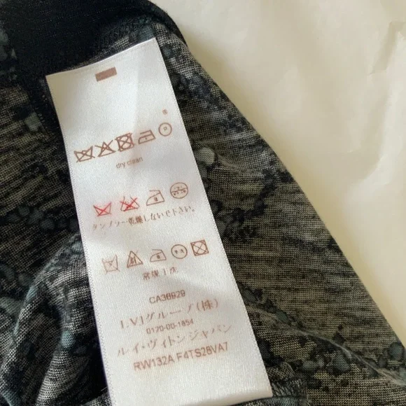 Louis Vuitton blue black long sleeved top XS - Picture 14 of 16